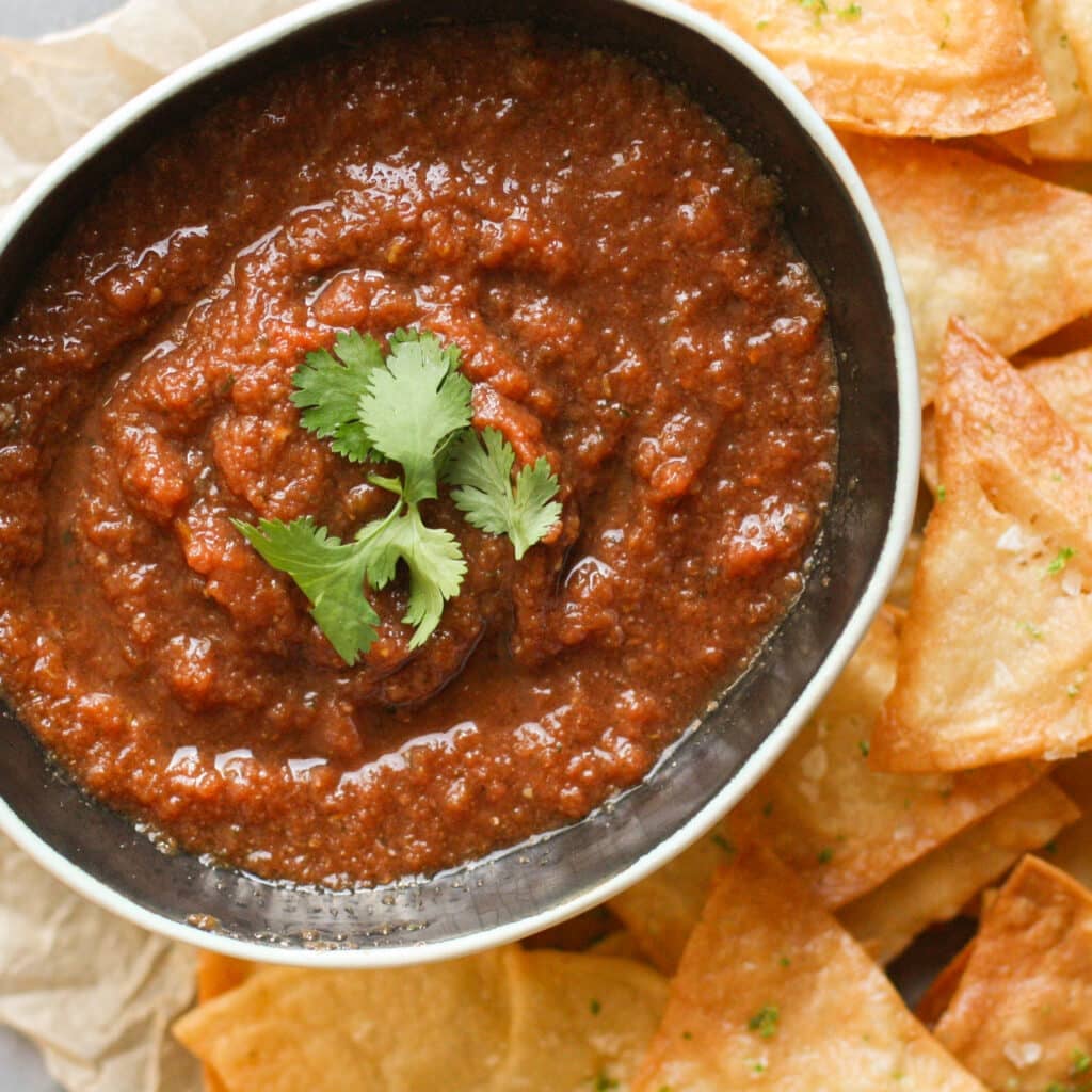 Oven-Roasted Tomato Salsa