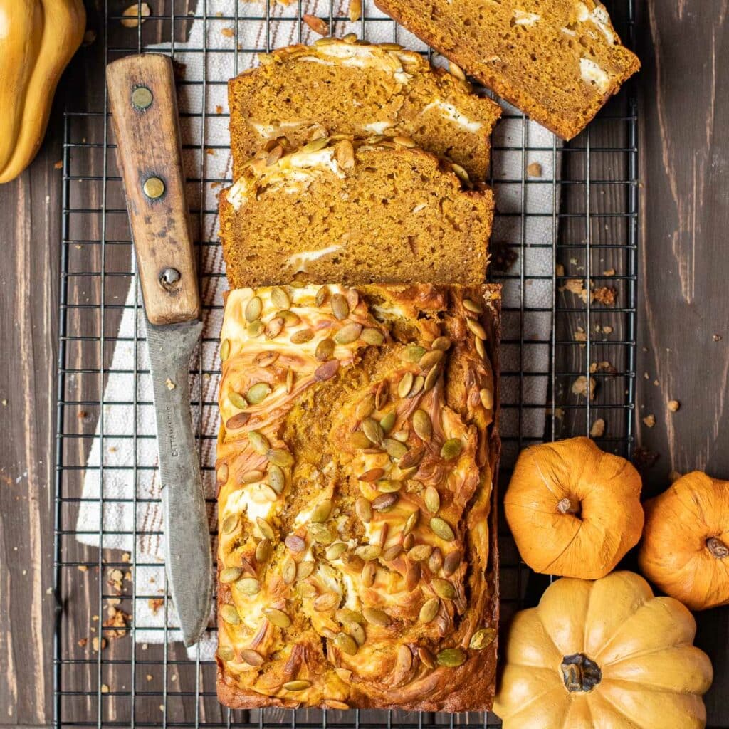 Pumpkin Cream Cheese Bread