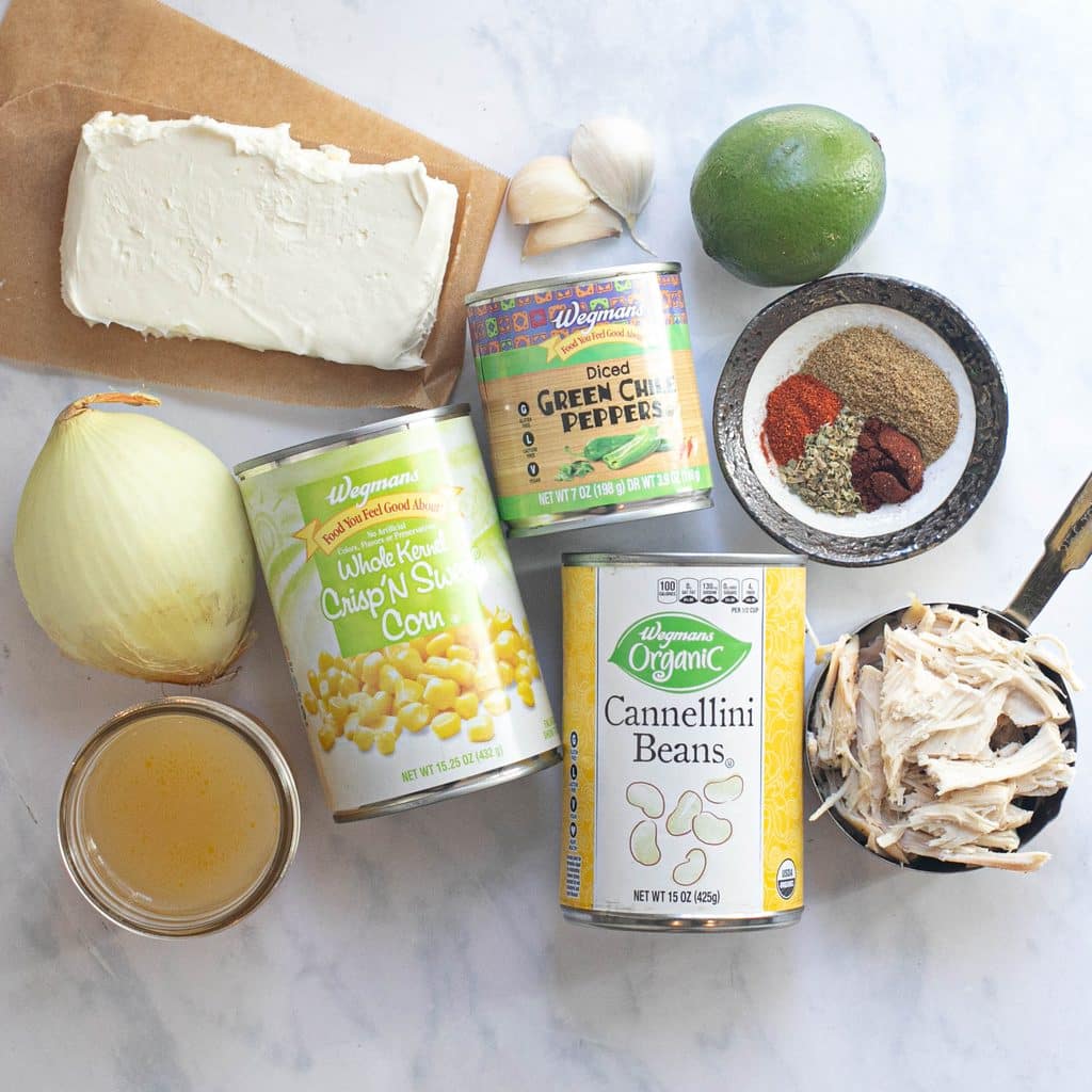 ingredients for white chicken chili recipe
