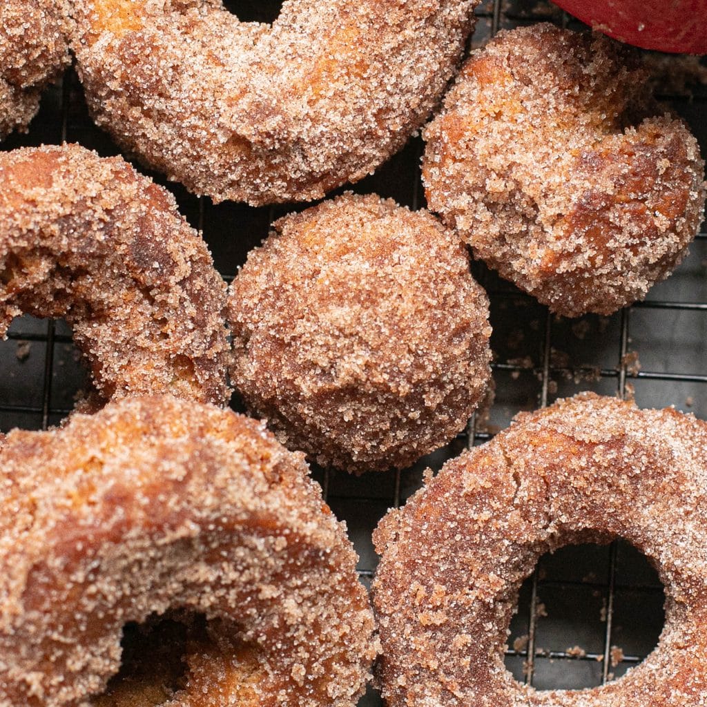 apple cider donuts and donut holes