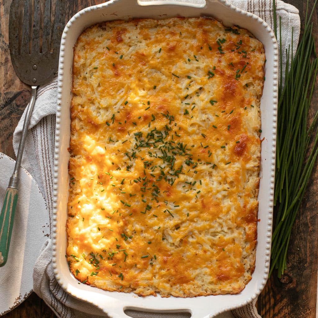 baked Cracker Barrel hashbrown casserole