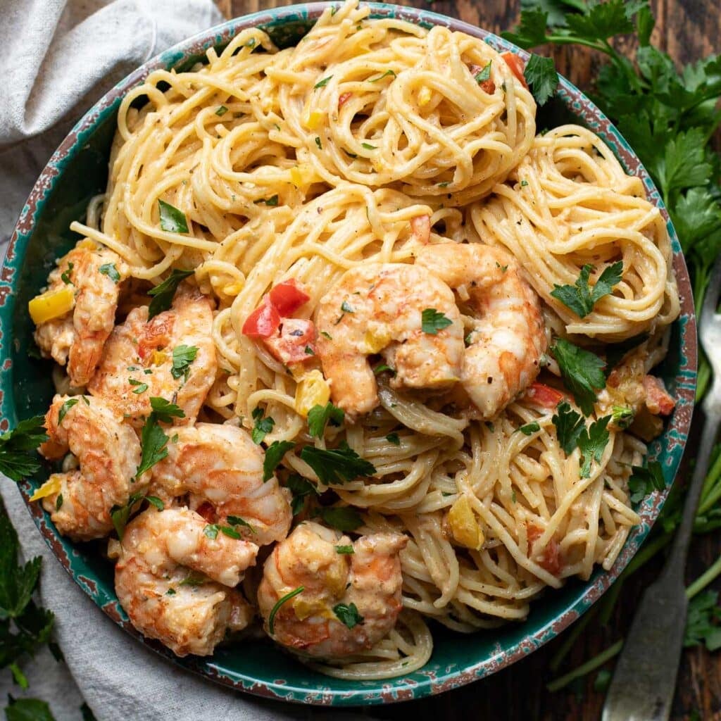 Creamy Cajun Shrimp Pasta