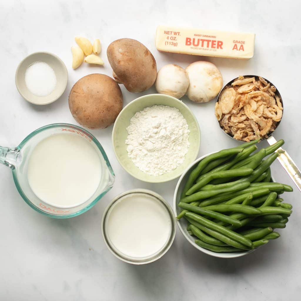 ingredients for green bean casserole recipe
