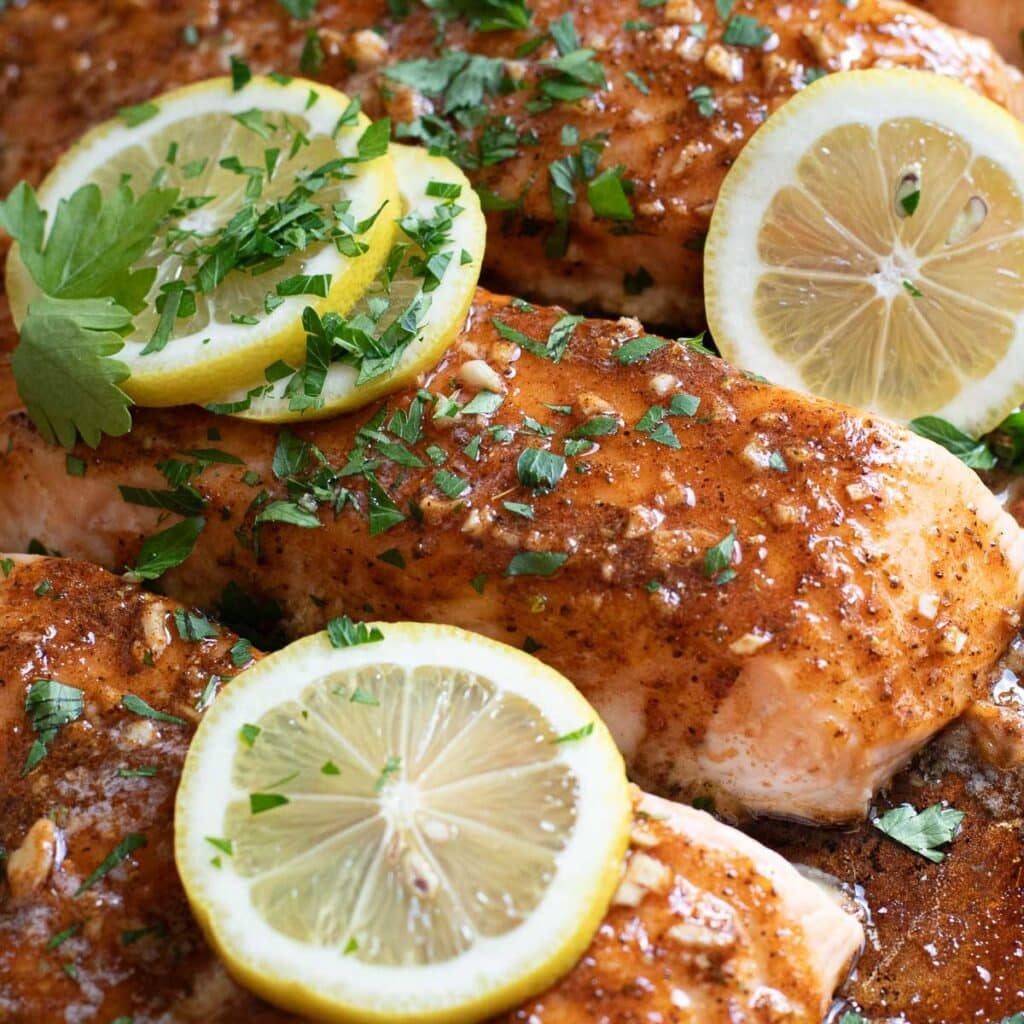 Honey Butter Old Bay Salmon