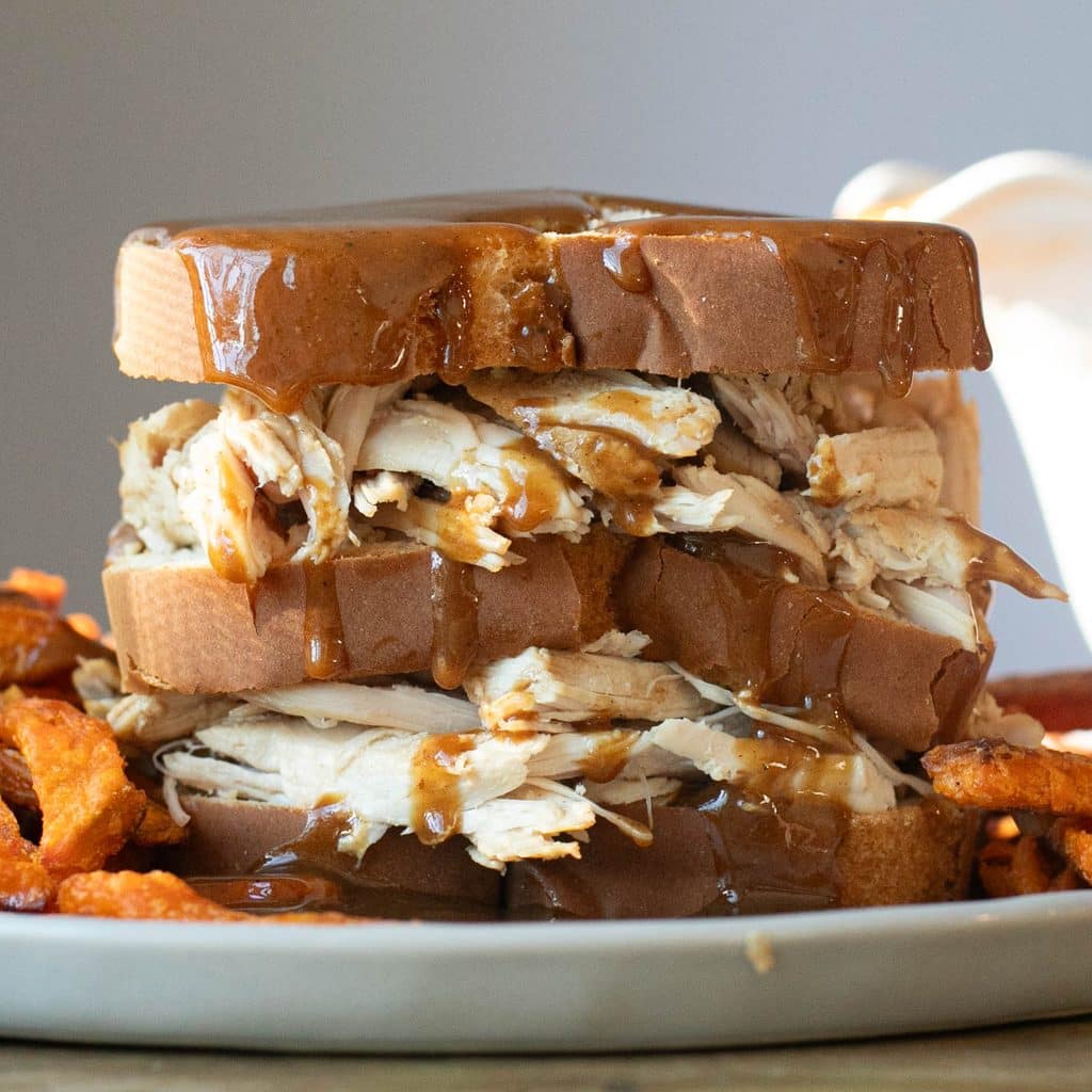 hot turkey sandwich with gravy
