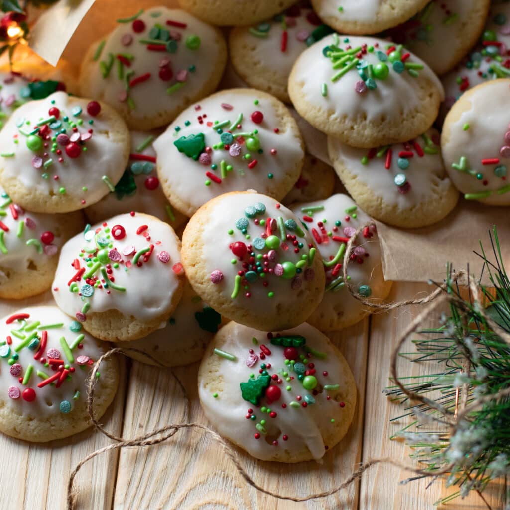 Lemon Ricotta Cookies with Lemon Glaze