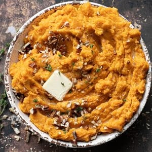 mashed sweet potatoes