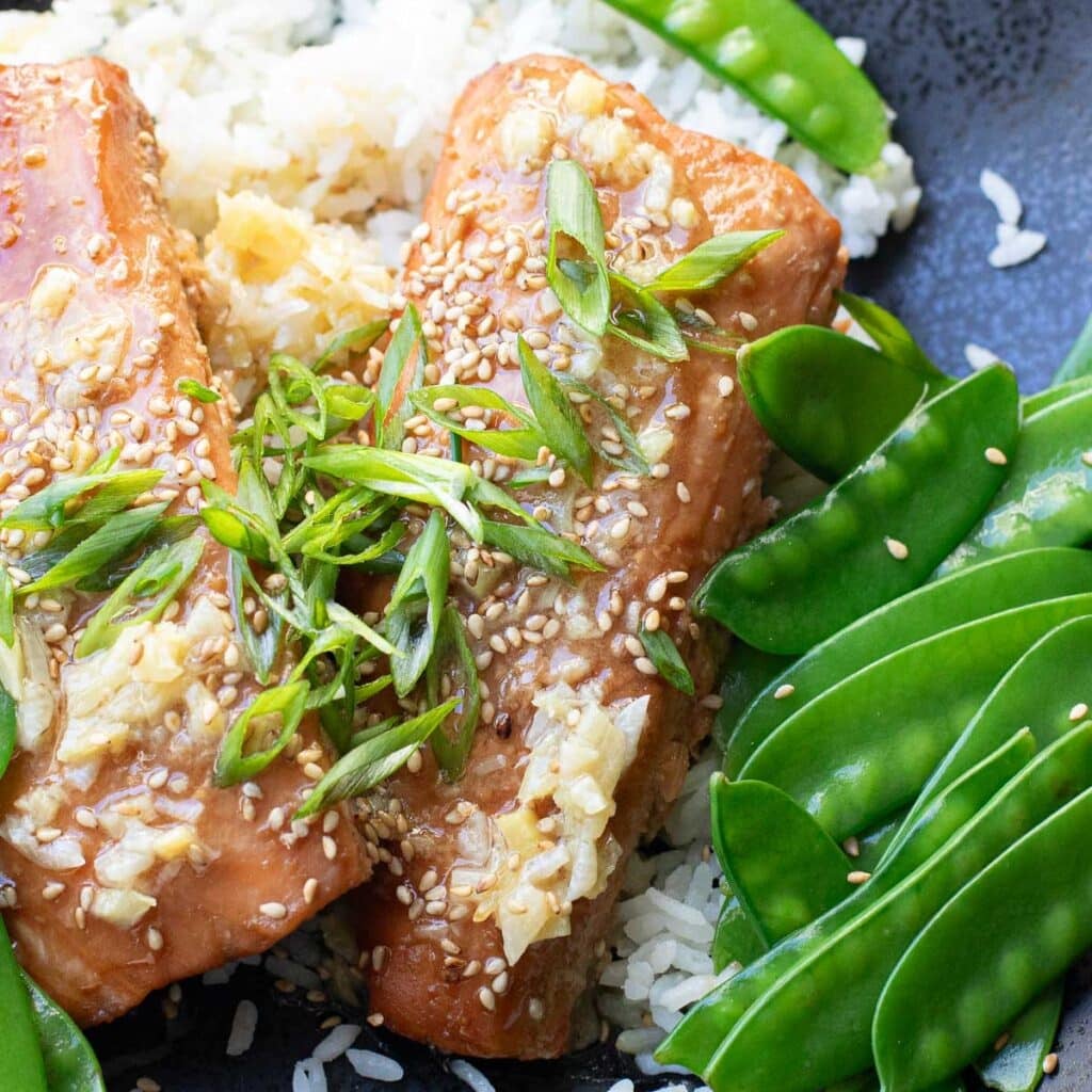 Miso Salmon with Sake Butter