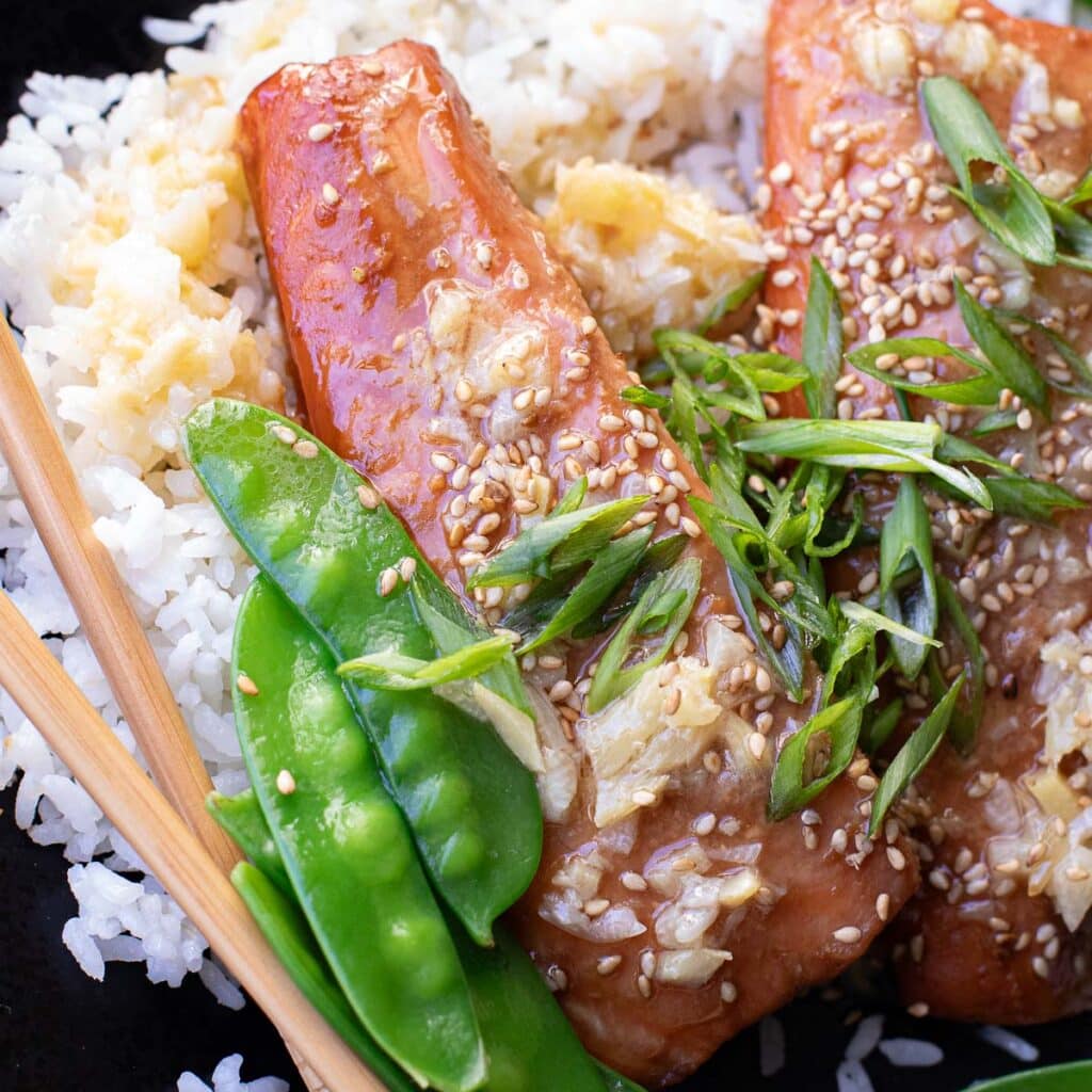 Miso Salmon with Sake Butter