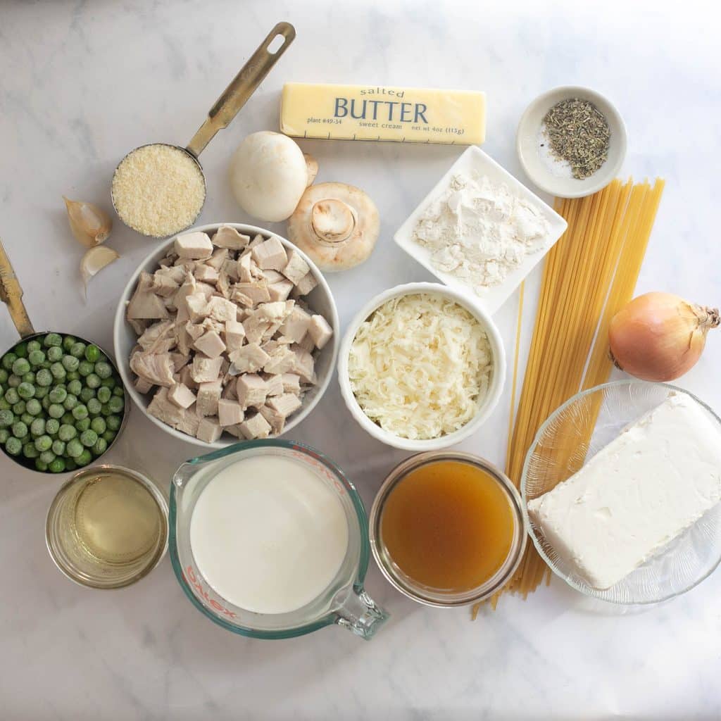 ingredients for turkey tetrazzini recipe